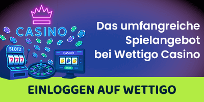 Casino Spielangebot mit Slots Symbolen und Bildschirm